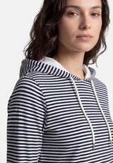 Salzhaut - AADLER Damen Relaxed-Fit - Damen - Kapuze - Langarmshirt - 14 - #farbe_navy-offwhite