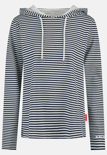 Salzhaut - AADLER Damen Relaxed-Fit - Damen - Kapuze - Langarmshirt - 10 - #farbe_navy-offwhite