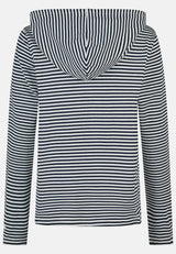 Salzhaut - AADLER Damen Relaxed-Fit - Damen - Kapuze - Langarmshirt - 15 - #farbe_navy-offwhite