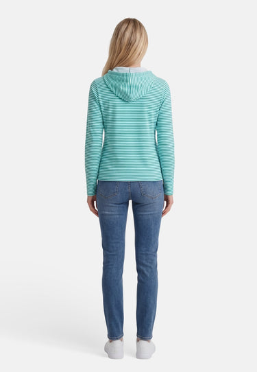 Salzhaut - AADLER Damen Relaxed-Fit - Damen - Kapuze - Langarmshirt - 4 - #farbe_offwhite-lagoon