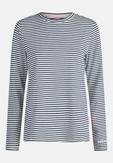 Salzhaut - ACHTERN Damen Relaxed-Fit - Langarmshirt - ringel - Rundhals - 10 - #farbe_navy-offwhite