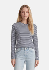 Salzhaut - ACHTERN Damen Relaxed-Fit - Langarmshirt - ringel - Rundhals - 11 - #farbe_navy-offwhite