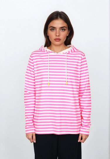 salzhaut - ACKERLÜNNING Damen Oversized, normale Passform - adenauer & co - Anker - Basic - 3 - farbe_Offwhite - Neonpink