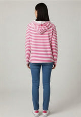salzhaut - ACKERLÜNNING Damen Hoodie Oversized, normale Passform - adenauer & co - Anker - 4 - #farbe_Offwhite-Neonpink