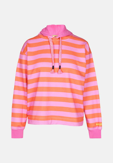 Salzhaut - ADEBAAR Damen normale Passform - Hoodie - Kapuzenpulli - kuschelig - 2 - #farbe_blossom-orange