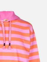 Salzhaut - ADEBAAR Damen normale Passform - Hoodie - Kapuzenpulli - kuschelig - 17 - #farbe_blossom-orange