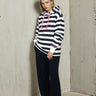 Salzhaut - ADEBAAR Damen normale Passform - Hoodie - Kapuzenpulli - kuschelig - 10 - #farbe_navy-offwhite