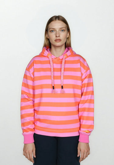 Salzhaut - ADEBAAR Damen normale Passform - Hoodie - Kapuzenpulli - kuschelig - 3 - #farbe_blossom-orange