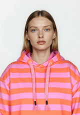 Salzhaut - ADEBAAR Damen normale Passform - Hoodie - Kapuzenpulli - kuschelig - 15 - #farbe_blossom-orange