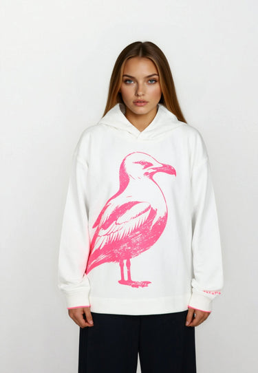 Salzhaut - ADJÜS Damen normale Passform - Hoodie - Kapuze - Kapuzenpulli - 3 - #farbe_offwhite