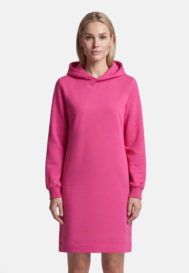 Salzhaut - AFFLUERN Damen Leicht tailliert - Damen - Hoodiekleid - Kapuze - 3 - #farbe_fuchsia