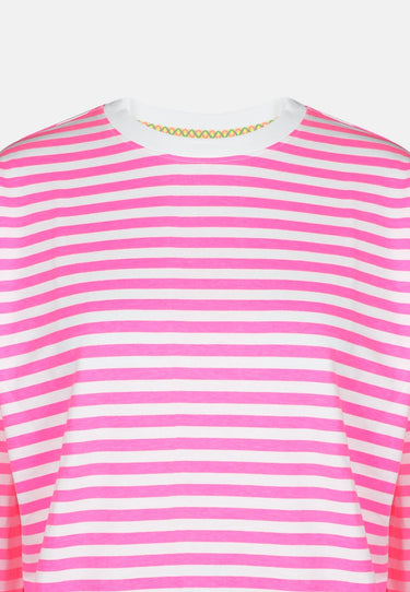 salzhaut - AFFSEEPN Damen Oversized - adenauer & co - Anker - Basic - 8 - farbe_Offwhite - Neonpink