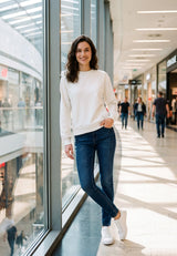 salzhaut - AGEWEREN Damen Relaxed-Fit - adenauer & co - Anker - Basic - 9 - #farbe_Offwhite