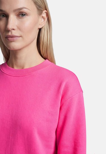 Salzhaut - AGEWEREN Damen Relaxed-Fit - Damen - Pullover - Rundhals - 6 - #farbe_fuchsia