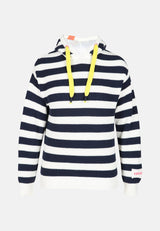 Salzhaut - ALLERWÄGENS Damen normale Passform - Hoodie - Kapuzenpulli - ringel - 2 - #farbe_navy-offwhite