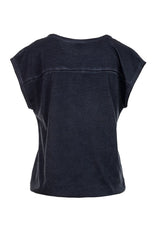 Salzhaut - AMKE WILD AT HEART Damen Relaxed-Fit - Frontprint - Reduziert - Rundhals - 5 - #farbe_navy