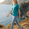 salzhaut - AMUSEERN Damen Relaxed-Fit - adenauer & co - Anker - Basic - 1 - farbe_Lagoon