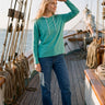 salzhaut - ANNERLETZT Damen Relaxed - Fit - adenauer & co - Anker - Basic - 1 - farbe_Lagoon