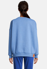 salzhaut - ANNI Damen Sweatshirt Oversized - adenauer & co - Anker - Basic - 5 - #farbe_Ocean Blue