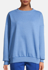 salzhaut - ANNI Damen Sweatshirt Oversized - adenauer & co - Anker - Basic - 3 - #farbe_Ocean Blue