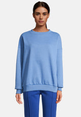 salzhaut - ANNI Damen Sweatshirt Oversized - adenauer & co - Anker - Basic - 4 - #farbe_Ocean Blue