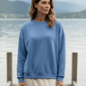 salzhaut - ANNI Damen Sweatshirt Oversized - adenauer & co - Anker - Basic - 1 - #farbe_Ocean Blue