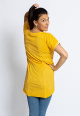 Salzhaut - ANTONIA You&me Damen Relaxed-Fit - Frontprint - Reduziert - Rundhals - 2 - #farbe_sun