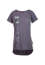 Salzhaut - ANTONIA You&me Damen Relaxed-Fit - Frontprint - Reduziert - Rundhals - 6 - #farbe_grey-melange