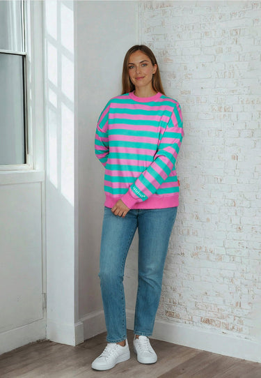 salzhaut - ARFEN Damen Relaxed - Fit - adenauer & co - Anker - Basic - 1 - farbe_Blossom - Lagoon