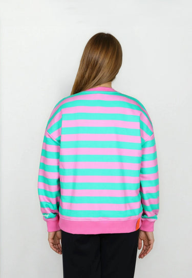 Salzhaut - ARFEN Damen Relaxed-Fit - ringel - Rundhals - Sweatshirt - 4 - #farbe_blossom-lagoon