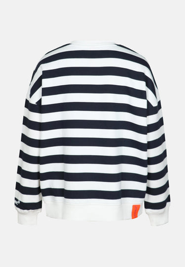 Salzhaut - ARFEN Damen Relaxed-Fit - ringel - Rundhals - Sweatshirt - 16 - #farbe_navy-offwhite