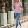 salzhaut - BAGALUTEN Damen Gerade - adenauer & co - All-over-Print - Anker - 1 - #farbe_Offwhite-Blossom