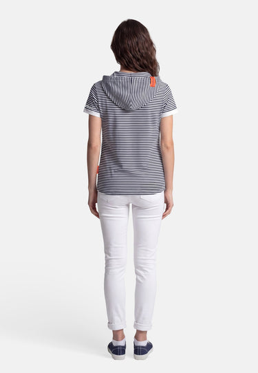 salzhaut - BAGALUTEN Damen Gerade - adenauer & co - All-over-Print - Anker - 12 - #farbe_Navy-Offwhite