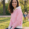 salzhaut - BAMMEL Damen normale Passform - adenauer & co - Anker - Basic - 1 - farbe_Offwhite-Neonpink