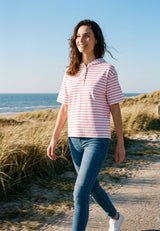 salzhaut - BANGBÜX Damen Hoodie-Shirt Relaxed-Fit - adenauer & co - Anker - Basic - 1 - #farbe_Offwhite-Blossom