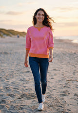 salzhaut - BESONNERS Damen Oversized - adenauer & co - Anker - Basic - 1 - #farbe_Blossom-Orange
