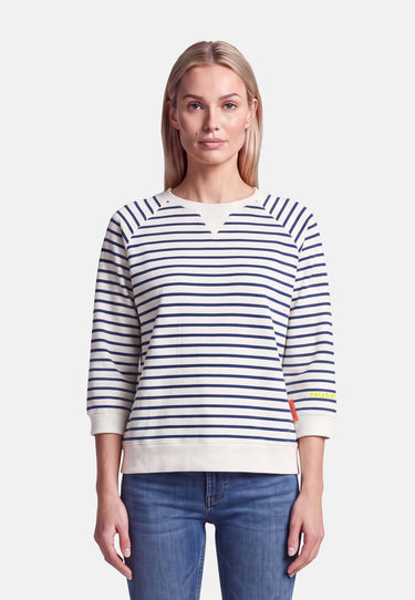 salzhaut - BESONNERS Damen Oversized - adenauer & co - Anker - Basic - 11 - #farbe_Navy Offwhite