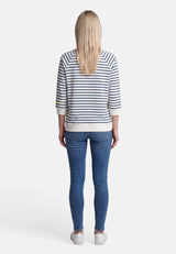 salzhaut - BESONNERS Damen Oversized - adenauer & co - Anker - Basic - 12 - #farbe_Navy-Offwhite