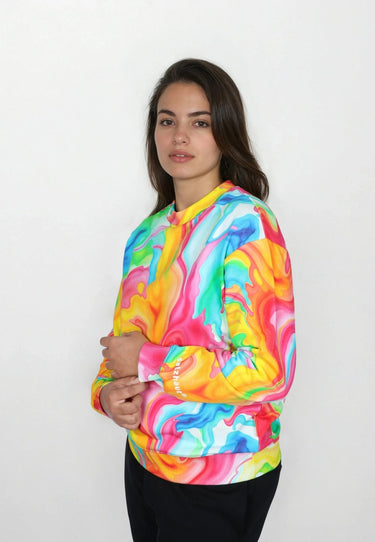 Salzhaut - BETÜDELN Damen normale Passform - All-over-Print - bunt - Sweatshirt - 5 - #farbe_multicolor