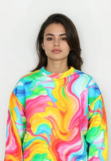 Salzhaut - BETÜDELN Damen normale Passform - All-over-Print - bunt - Sweatshirt - 6 - #farbe_multicolor