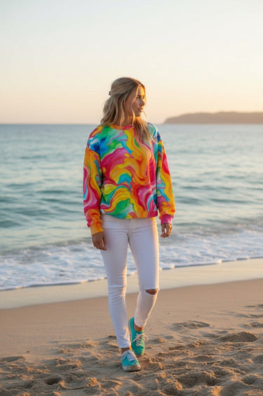 salzhaut - BETÜDELN Damen normale Passform - adenauer & co - All - over - Print - Anker - 1 - farbe_Multicolor