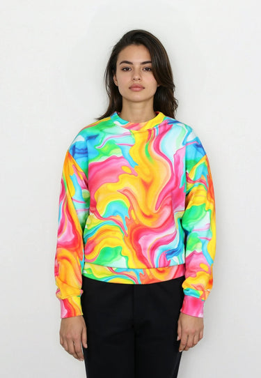 Salzhaut - BETÜDELN Damen normale Passform - All-over-Print - bunt - Sweatshirt - 3 - #farbe_multicolor