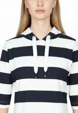 salzhaut - BIERGEN Damen Kurzes Kleid (Mini) normale Passform - adenauer & co - Anker - Basic - 6 - #farbe_Navy-Offwhite