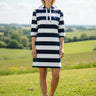 salzhaut - BIERGEN Damen normale Passform, Tailliert - adenauer & co - Anker - Basic - 1 - farbe_Navy Offwhite