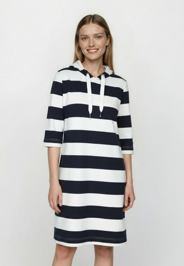 salzhaut - BIERGEN Damen normale Passform, Tailliert - adenauer & co - Anker - Basic - 3 - farbe_Navy Offwhite