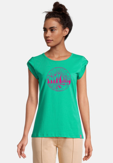 salzhaut - BIIKE - CAMPER Damen Tailliert - Frontprint - Rundhals - T-Shirt - 6 - #farbe_mint