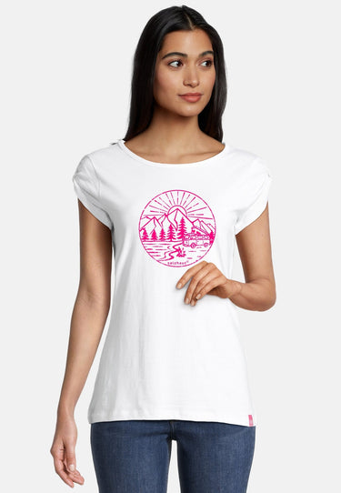 salzhaut - BIIKE - CAMPER Damen Tailliert - Frontprint - Rundhals - T-Shirt - 16 - #farbe_white