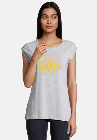 salzhaut - BIIKE - CAMPER Damen Tailliert - Frontprint - Rundhals - T-Shirt - 11 - #farbe_grey-melange