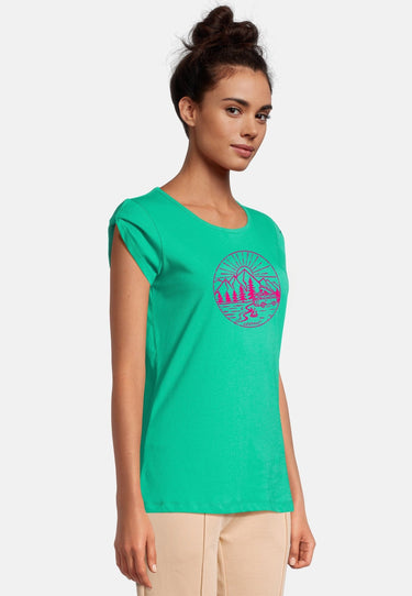 salzhaut - BIIKE - CAMPER Damen Tailliert - Frontprint - Rundhals - T-Shirt - 10 - #farbe_mint