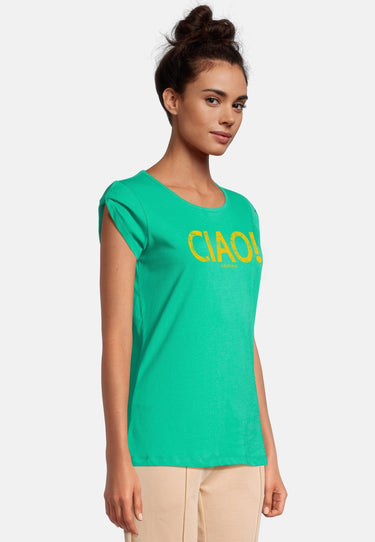salzhaut - BIIKE - CIAO Damen normale Passform - Damen - Frontprint - Rundhals - 10 - #farbe_mint